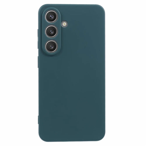 AMORUS For Samsung Galaxy S25+ Case Precise Cutouts TPU Fiber Lining Shockproof Phone Cover - Army Green - 1