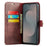 DG.MING for Samsung Galaxy S25 FE Case Detachable Split Leather Phone Cover - Red - 2