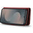 DG.MING for Samsung Galaxy S25 FE Case Detachable Split Leather Phone Cover - Red - 3