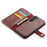 DG.MING for Samsung Galaxy S25 FE Case Detachable Split Leather Phone Cover - Red - 4