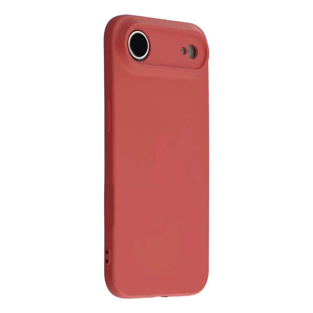 AMORUS For iPhone Air Case Precise Cutouts TPU Fiber Lining Shockproof Phone Cover - Hawthorn Red - 1