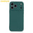 AMORUS For iPhone 17 Pro Case Precise Cutouts TPU Fiber Lining Shockproof Phone Cover - Army Green - 3