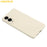 AMORUS For Samsung Galaxy S25 Edge Case Precise Cutouts TPU Fiber Lining Shockproof Phone Cover - White - 6