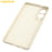 AMORUS For Samsung Galaxy S25 Edge Case Precise Cutouts TPU Fiber Lining Shockproof Phone Cover - White - 7