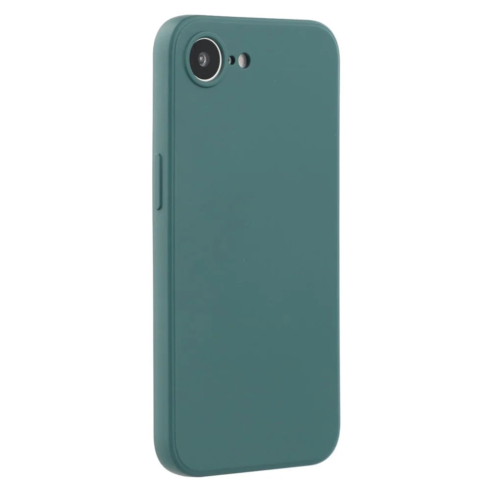 AMORUS For iPhone 17e / 16e Case Precise Cutouts TPU Fiber Lining Shockproof Phone Cover - Army Green - 1