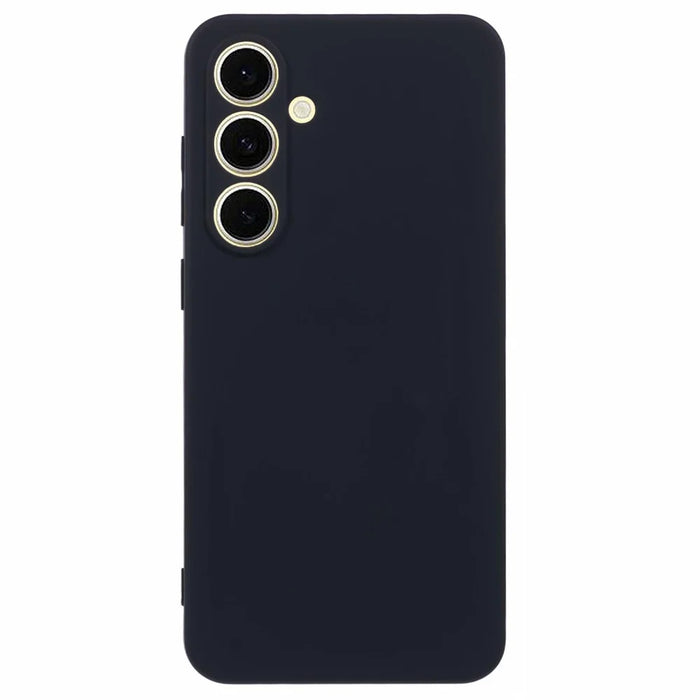 AMORUS For Samsung Galaxy A36 5G Case Precise Cutouts TPU Fiber Lining Shockproof Phone Cover - Black - 1
