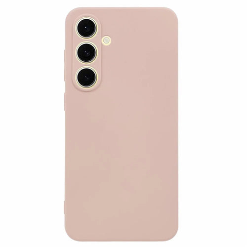 AMORUS For Samsung Galaxy A56 5G Case Precise Cutouts TPU Fiber Lining Shockproof Phone Cover - Pink - 1