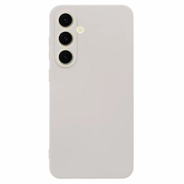 AMORUS For Samsung Galaxy A26 5G Case Precise Cutouts TPU Fiber Lining Shockproof Phone Cover - White - 1