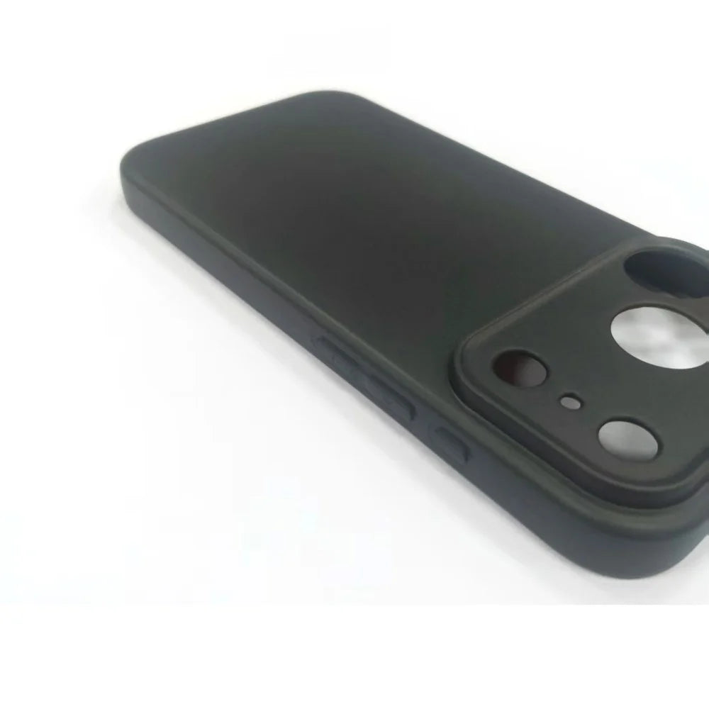 25Pcs For iPhone 17 Pro Max Case 1.2mm TPU Matte Phone Cover - Black - 3