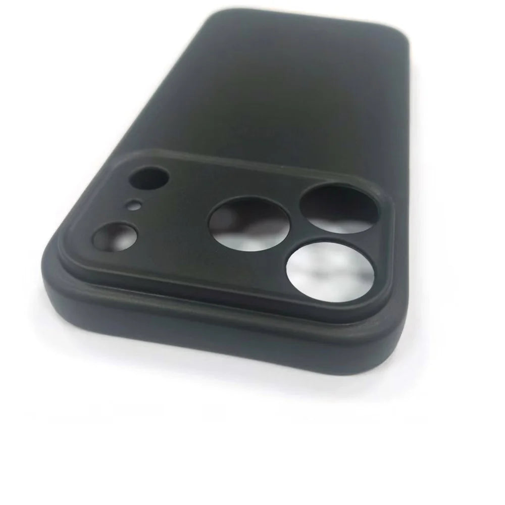 25Pcs For iPhone 17 Pro Max Case 1.2mm TPU Matte Phone Cover - Black - 4