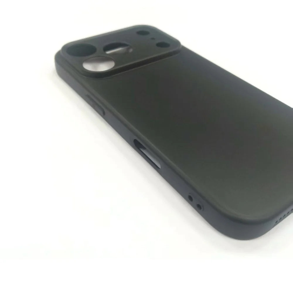 25Pcs For iPhone 17 Pro Max Case 1.2mm TPU Matte Phone Cover - Black - 5