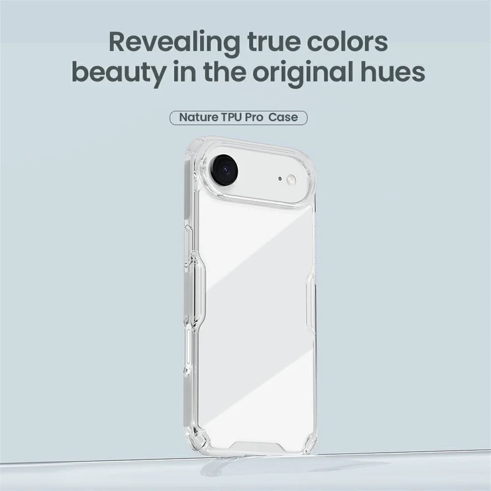 NILLKIN Nature Pro Series For iPhone Air Case PC + TPU Anti-Scratch Clear Back Cover - Transparent - 5