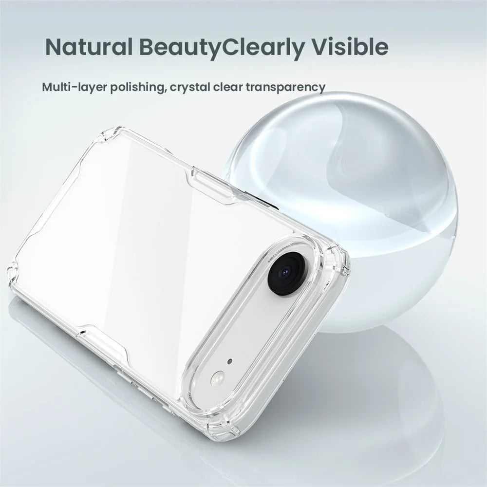 NILLKIN Nature Pro Series For iPhone Air Case PC + TPU Anti-Scratch Clear Back Cover - Transparent - 6