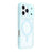 For iPhone 18 Pro Max / 17 Pro Max Case Compatible with MagSafe Sparkling Rhinestone Decor TPU + PC Clear Phone Back Cover - Blue - 1