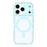 For iPhone 18 Pro Max / 17 Pro Max Case Compatible with MagSafe Sparkling Rhinestone Decor TPU + PC Clear Phone Back Cover - Blue - 3