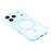 For iPhone 18 Pro Max / 17 Pro Max Case Compatible with MagSafe Sparkling Rhinestone Decor TPU + PC Clear Phone Back Cover - Blue - 4