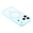 For iPhone 18 Pro Max / 17 Pro Max Case Compatible with MagSafe Sparkling Rhinestone Decor TPU + PC Clear Phone Back Cover - Blue - 5
