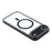 For iPhone Air Case Compatible with MagSafe Sparkling Rhinestone Decor TPU + PC Clear Phone Back Cover - Black - 5