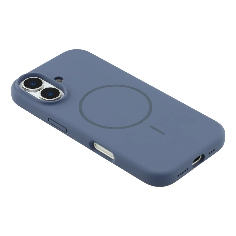 X-LEVEL For iPhone 17 Case Compatible with MagSafe Liquid Silicone Phone Back Cover Skin Touch - Blue - 4