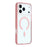 MUTURAL For iPhone 17 Pro Case Compatible with MagSafe Translucent PC + TPU Phone Cover - Pink - 1