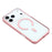 MUTURAL For iPhone 17 Pro Case Compatible with MagSafe Translucent PC + TPU Phone Cover - Pink - 4