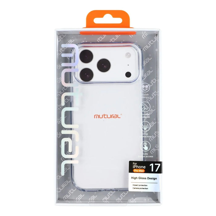 MUTURAL For iPhone 17 Pro Max Case Rounded Edge TPU + PC Clear Phone Cover - 7