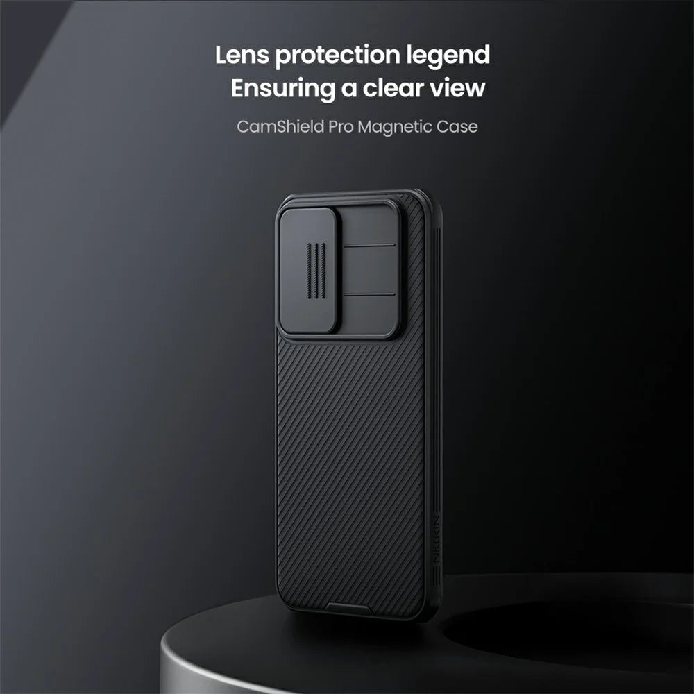 NILLKIN Camshield Pro for Samsung Galaxy A17 5G / A17 4G Magnetic Case TPU + PC Phone Cover with Slider Camera - 6