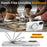For iPhone 17 Case Compatible with MagSafe Kickstand PC + Silicone Phone Cover - White - 4