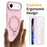 For iPhone Air Case Compatible with MagSafe Kickstand PC + Silicone Phone Cover - Grey Pink - 2