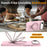 For iPhone Air Case Compatible with MagSafe Kickstand PC + Silicone Phone Cover - Grey Pink - 4