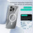 ABEEL For iPhone 16 Pro Case Compatible with MagSafe Anti Scratch Clear TPU PC Phone Back Cover - White - 4