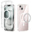 ABEEL For iPhone 13 Case Compatible with MagSafe Anti Scratch Clear TPU PC Phone Back Cover - White - 1