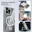 ABEEL For iPhone 16 Pro Max Case Compatible with MagSafe Anti Scratch Clear TPU PC Phone Back Cover - White - 3