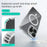 ABEEL For iPhone 16 Pro Max Case Compatible with MagSafe Anti Scratch Clear TPU PC Phone Back Cover - White - 5