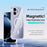 ABEEL For iPhone 17 Case Compatible with MagSafe Anti Scratch Clear TPU PC Phone Back Cover - White - 2