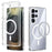 ABEEL For Samsung Galaxy S25 Ultra Magnetic Case Anti Scratch Clear TPU PC Phone Back Cover - White - 1
