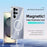 ABEEL For Samsung Galaxy S25 Ultra Magnetic Case Anti Scratch Clear TPU PC Phone Back Cover - White - 2