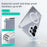 ABEEL For Samsung Galaxy S25 Ultra Magnetic Case Anti Scratch Clear TPU PC Phone Back Cover - White - 5