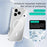 ABEEL For iPhone 17 Pro Case Compatible with MagSafe Anti Scratch Clear TPU PC Phone Back Cover - White - 4
