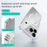 ABEEL For iPhone 17 Pro Case Compatible with MagSafe Anti Scratch Clear TPU PC Phone Back Cover - White - 5