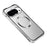 For Google Pixel 10 Pro XL Magnetic Case Hard PC Metal Frame Frosted Phone Back Cover - Silver - 1