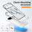 For Google Pixel 10 Pro XL Magnetic Case Hard PC Metal Frame Frosted Phone Back Cover - Silver - 7