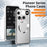 For Nothing Phone (3) 5G Magnetic Case Hard PC Metal Frame Frosted Phone Back Cover - Silver - 3