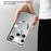 For Nothing Phone (3) 5G Magnetic Case Hard PC Metal Frame Frosted Phone Back Cover - Silver - 4