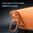 For iPhone 17 Pro Max Bumper Case Lens Kickstand Heat Dissipating Metal Corner Phone Cover - Orange - 4