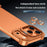 For iPhone 17 Pro Max Bumper Case Lens Kickstand Heat Dissipating Metal Corner Phone Cover - Orange - 5