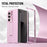 For Samsung Galaxy Z Fold7 5G Case Kickstand Leather + PC Phone Cover with Tempered Glass Film - Pink - 4