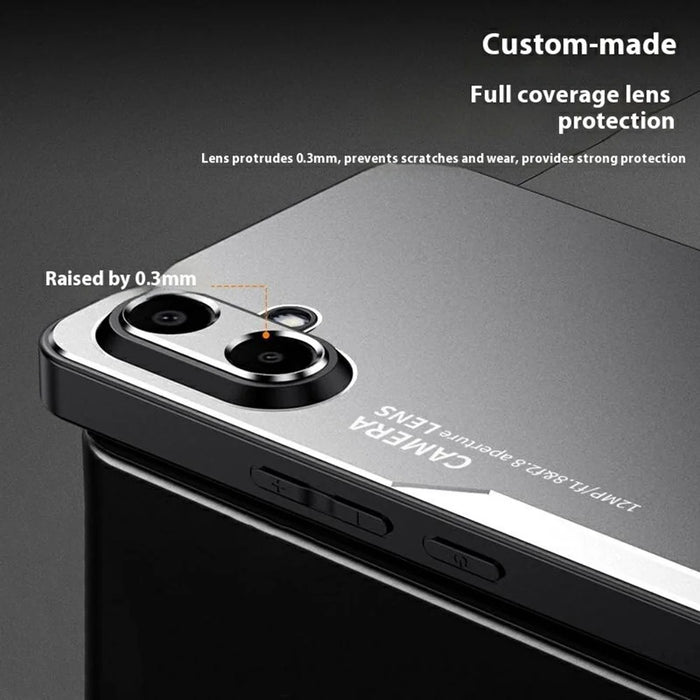 For Samsung Galaxy A07 4G Phone Case Aluminium Alloy TPU PC Back Cover - Gold - 7