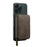 LC.IMEEKE L6 Zipper Wallet Case RFID Blocking Phone Magnetic Card Holder - Coffee - 3