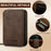 LC.IMEEKE L6 Zipper Wallet Case RFID Blocking Phone Magnetic Card Holder - Coffee - 6